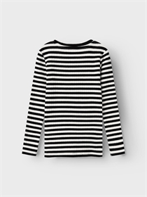 NAME IT Langærmet Rib Bluse Suraja Black